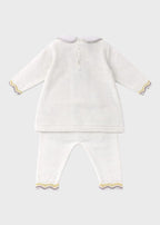 Completo Vestina Cuore Marsala EK1019/R corredino e abbigliamento neonato | NANU' BABY