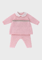 Completo Vestina Maglia Rosa EK1119/R corredino e abbigliamento neonato | NANU' BABY