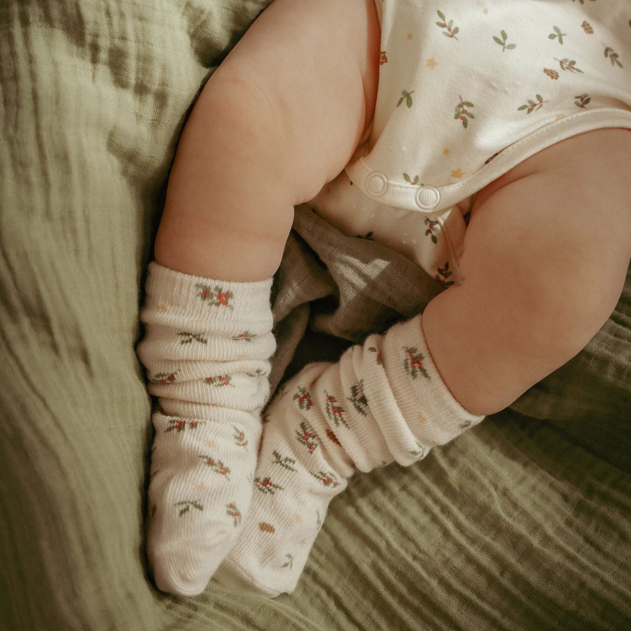 Confezione da 3 calzini natalizi Beige CL25109001 corredino e abbigliamento neonato | NANU' BABY