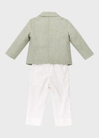 Coordinato Giacca Verde Papillon corredino e abbigliamento neonato | NANU' BABY