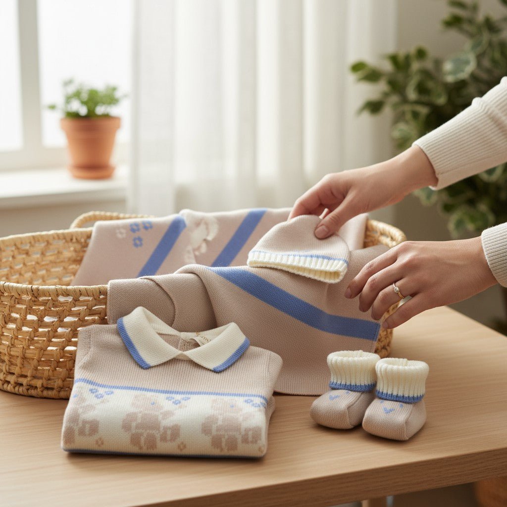 Coordinato nascita Misto Lana BEIGE Little Bear 7827 corredino e abbigliamento neonato | NANU' BABY