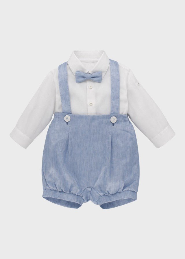 Coordinato Pantaloncino Papillon Azzurro corredino e abbigliamento neonato | NANU' BABY
