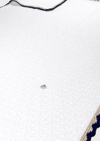 Coperta Cotone Bianco Blu Sabbia EK5880 corredino e abbigliamento neonato | NANU' BABY