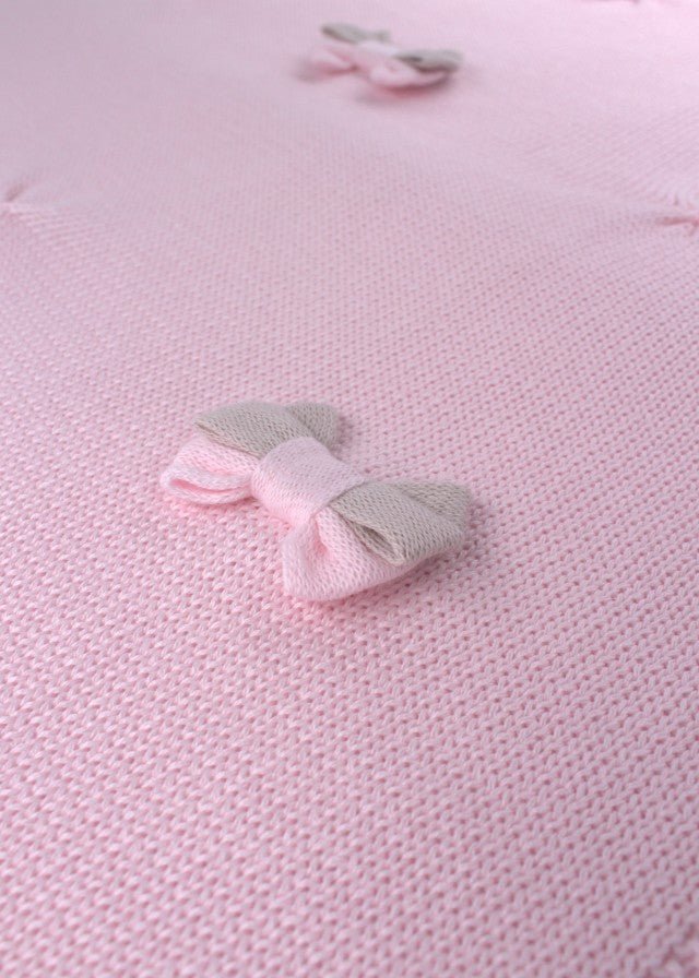 Coperta Cotone Fiocchi Rosa 181 - R corredino e abbigliamento neonato | NANU' BABY