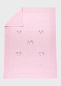 Coperta Cotone Fiocchi Rosa 181 - R corredino e abbigliamento neonato | NANU' BABY
