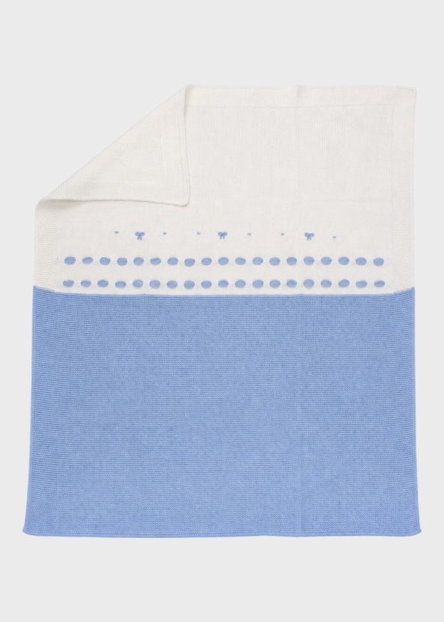 Coperta Cotone Nodini Bianco 198 corredino e abbigliamento neonato | NANU' BABY