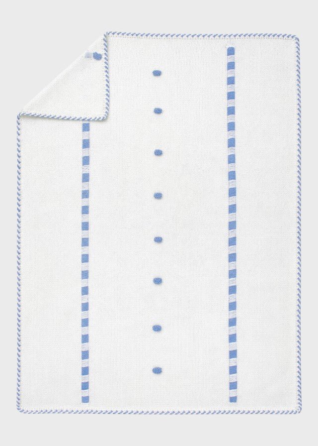 Coperta Cotone Pois Ricamati FEKELI/CO corredino e abbigliamento neonato | NANU' BABY