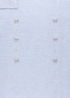 Coperta Fiocchetti Tortora Cielo EK6380/C corredino e abbigliamento neonato | NANU' BABY