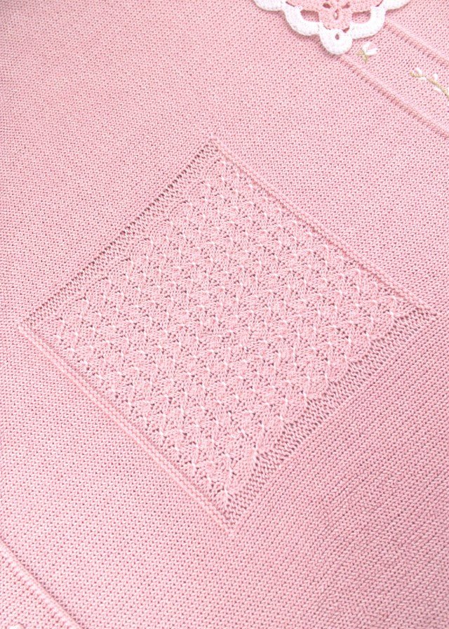 Coperta Fiori Ricamati Rosa SOFIA/CO corredino e abbigliamento neonato | NANU' BABY