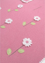 Coperta Margherite Applicate Rosa ZULEYA/CO - R corredino e abbigliamento neonato | NANU' BABY