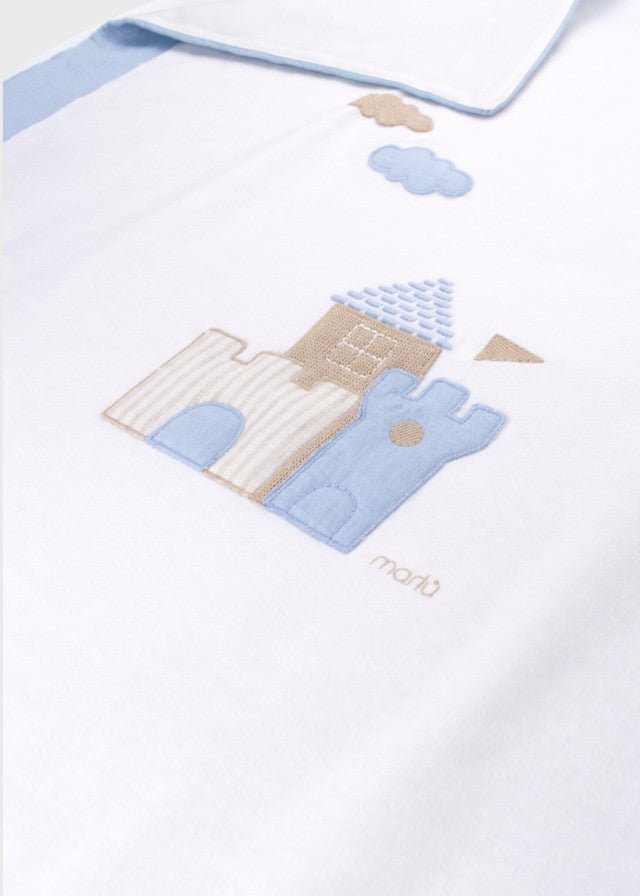 Coperta Tessuto Cielo Sabbia EK5581 corredino e abbigliamento neonato | NANU' BABY