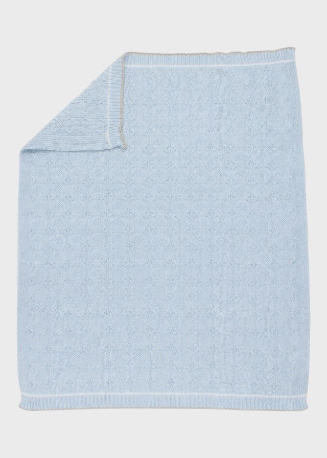 Coperta Tramatura Trecce Cielo EK6780/C corredino e abbigliamento neonato | NANU' BABY