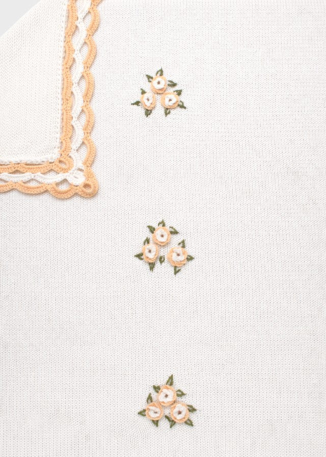 Coperta Volant Fiorellini Avorio PROVENZA/CO corredino e abbigliamento neonato | NANU' BABY