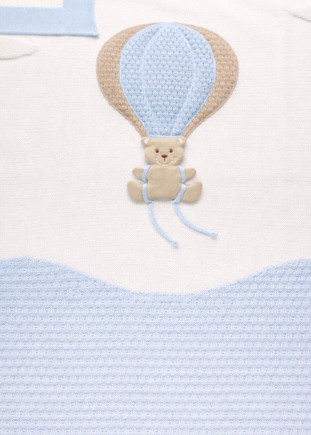 Copertina Cotone Mongolfiera Cielo EK5080 corredino e abbigliamento neonato | NANU' BABY