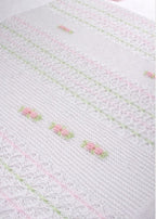 Copertina Cotone Rosa Pesco EK1380 corredino e abbigliamento neonato | NANU' BABY