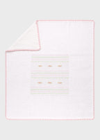 Copertina Cotone Rosa Pesco EK1380 corredino e abbigliamento neonato | NANU' BABY