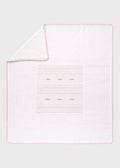 Copertina Cotone Rosa Pesco EK1380 corredino e abbigliamento neonato | NANU' BABY