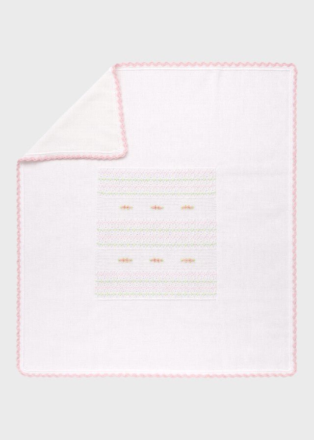 Copertina Cotone Rosa Pesco EK1380 corredino e abbigliamento neonato | NANU' BABY