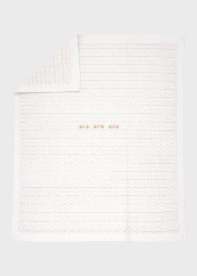 Copertina Cotone Rosa Pesco EK1380BIS corredino e abbigliamento neonato | NANU' BABY