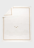 Copertina Cotone Teddy Avorio EK5780/A corredino e abbigliamento neonato | NANU' BABY