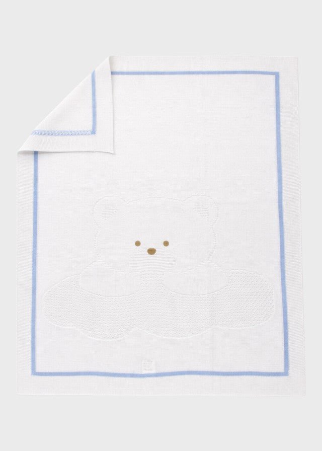 Copertina Cotone Teddy Cielo EK5780/C corredino e abbigliamento neonato | NANU' BABY