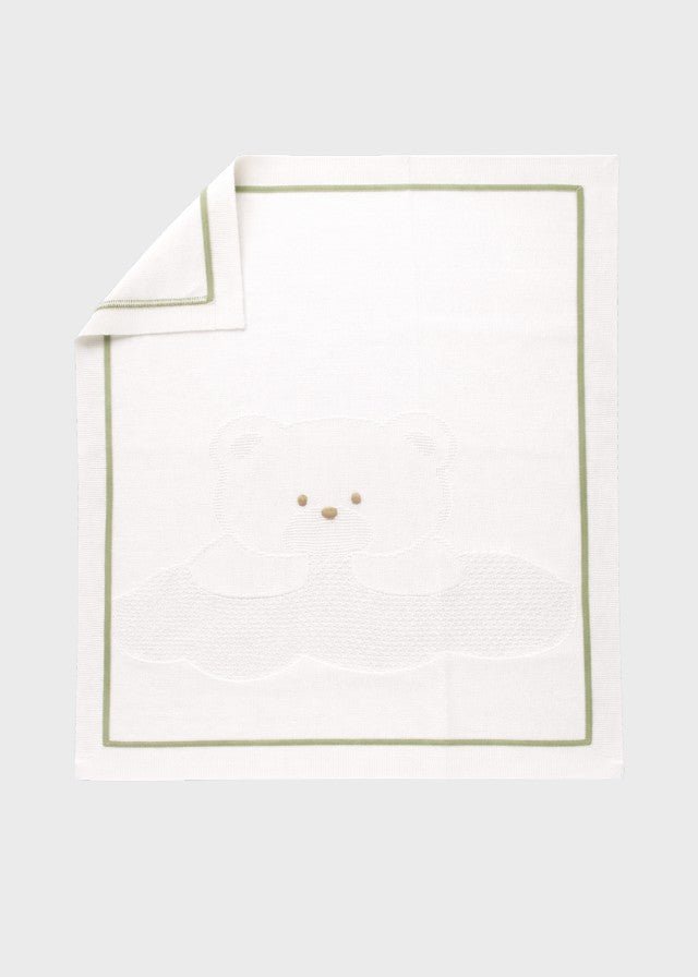 Copertina Cotone Teddy Verde EK5780/V corredino e abbigliamento neonato | NANU' BABY