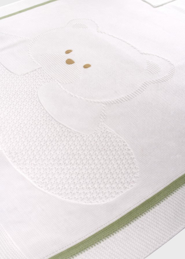 Copertina Cotone Teddy Verde EK5780/V corredino e abbigliamento neonato | NANU' BABY