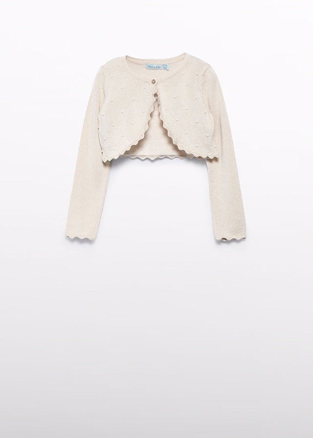 Coprispalle Cotone Bordo Smerlato 5382/32 corredino e abbigliamento neonato | NANU' BABY