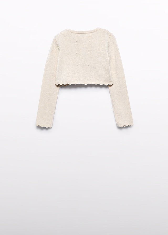 Coprispalle Cotone Bordo Smerlato 5382/32 corredino e abbigliamento neonato | NANU' BABY