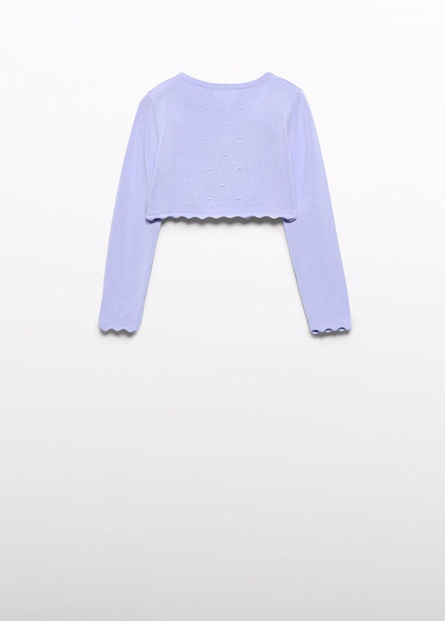 Coprispalle Cotone Bordo Smerlato 5382/34 corredino e abbigliamento neonato | NANU' BABY