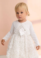 Coprispalle Tricot Bianco 5301/26 corredino e abbigliamento neonato | NANU' BABY