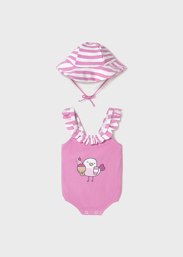 Costume Intero Cappello Rosa 1764/R corredino e abbigliamento neonato | NANU' BABY