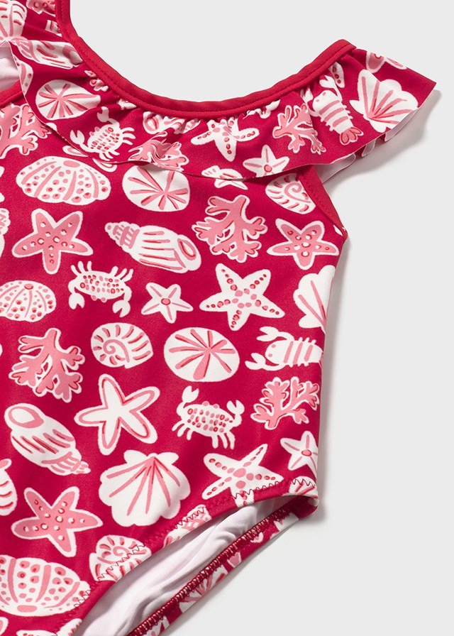 Costume Mare Stampato Rosso 1754/20 corredino e abbigliamento neonato | NANU' BABY