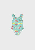 Costume Mare Stampato Turchese 1754/21 corredino e abbigliamento neonato | NANU' BABY
