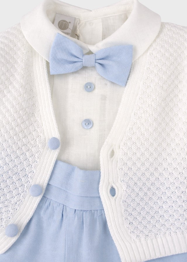 Baptism Ceremony Set in Sky Blue Cotton EV20960