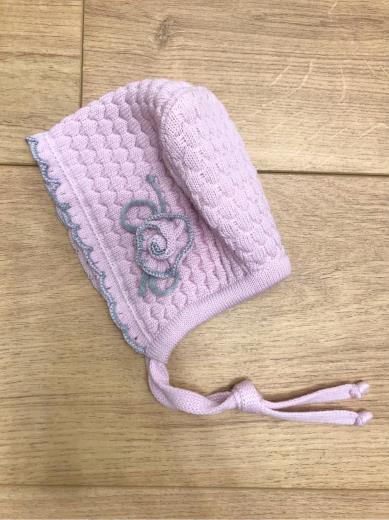 Cuffia 100% lana Neonata ROSA IP20CU corredino e abbigliamento neonato | NANU' BABY