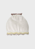 Cuffia Cotone Fiocco Marsala EK1071/R corredino e abbigliamento neonato | NANU' BABY