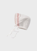 Cuffia Cotone Margherite Rosa EK24CU/R corredino e abbigliamento neonato | NANU' BABY