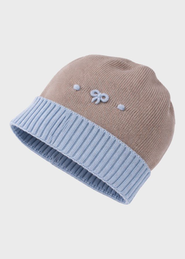 Cuffia Cotone Nodini Sabbia 660/S corredino e abbigliamento neonato | NANU' BABY