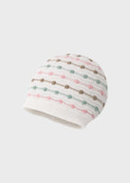 Cuffia Filo Cotone Rosa EK5171/R corredino e abbigliamento neonato | NANU' BABY