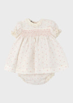TAORMINA1413 Pink Polka Dot Cotton Set