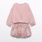 Compl. gonna frange lustrini Bimba Rosa 5539/8 -  NANU' BABY