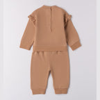 Tuta Jogging Due Pezzi Bimba Beige 3F776/945 -  NANU' BABY