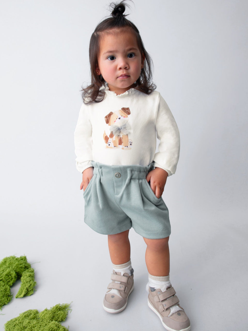 Twill Bermuda Shorts for Girls SKY 2261/15