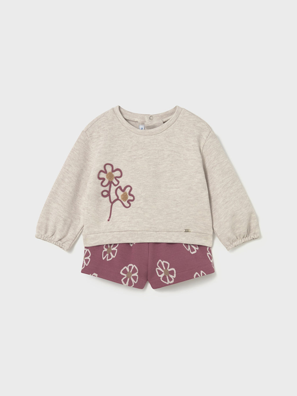 Girl's Pink Jacquard Bermuda Shorts 2262/49