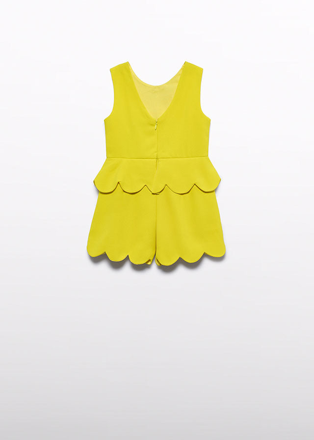 Short Jumpsuit with Scalloped Trim 5204/4