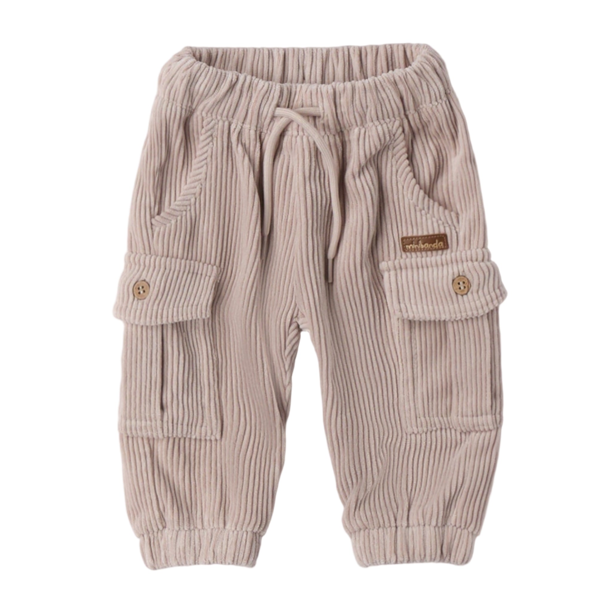 Pantalone Tessuto Navetta Lungo Bimbo TORTORA 3F627/521 -  NANU' BABY
