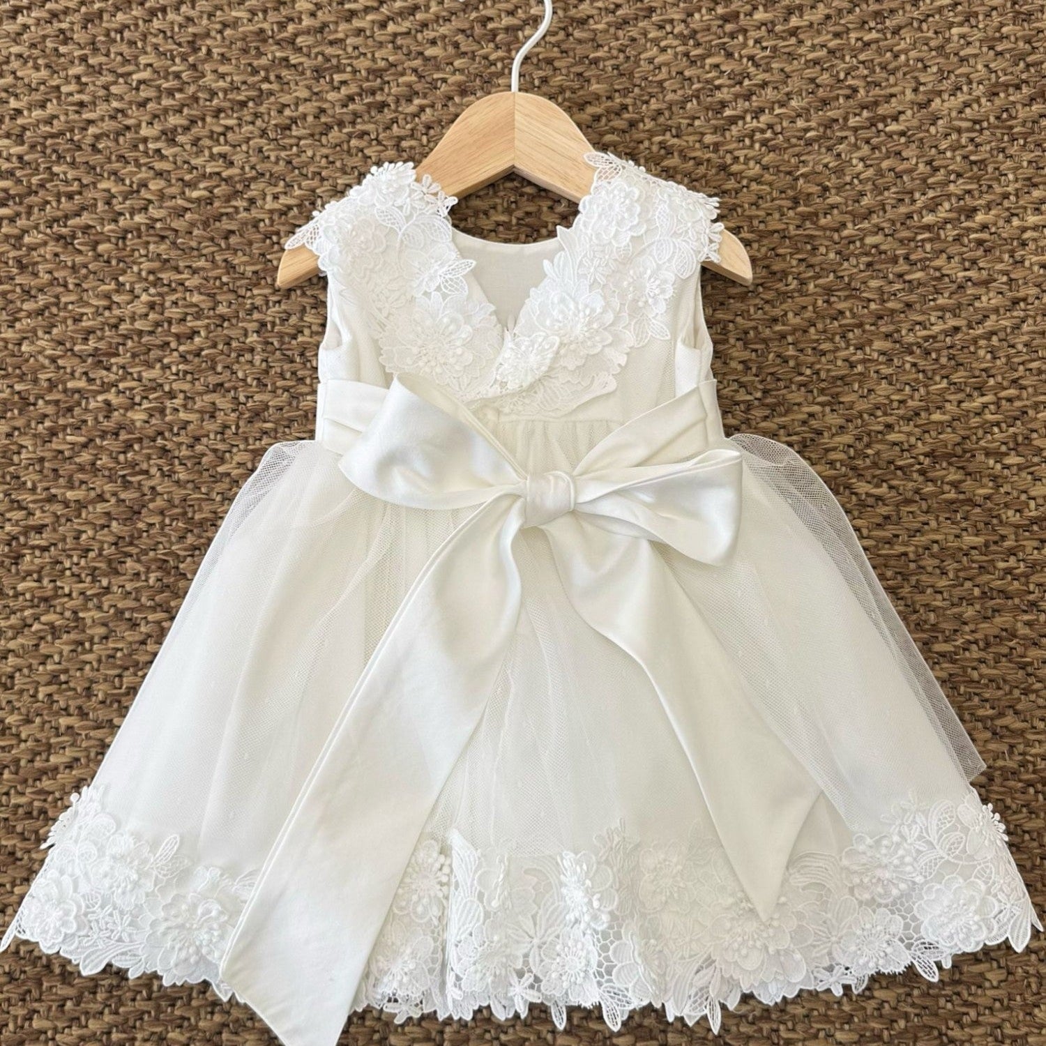 Abito Cerimonia Bimba BIANCO FB083 -  NANU' BABY