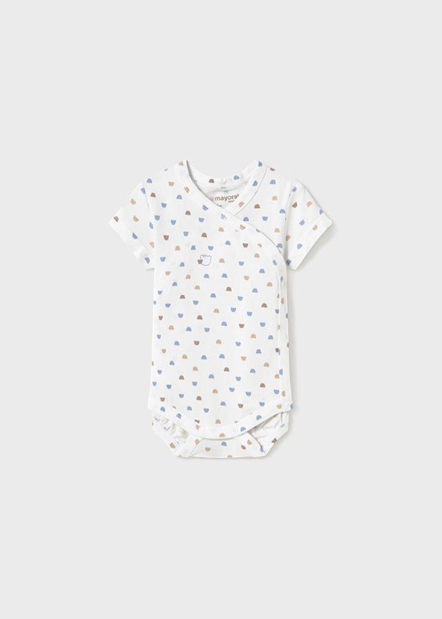 Light Blue Short Sleeve Bodysuit 1703