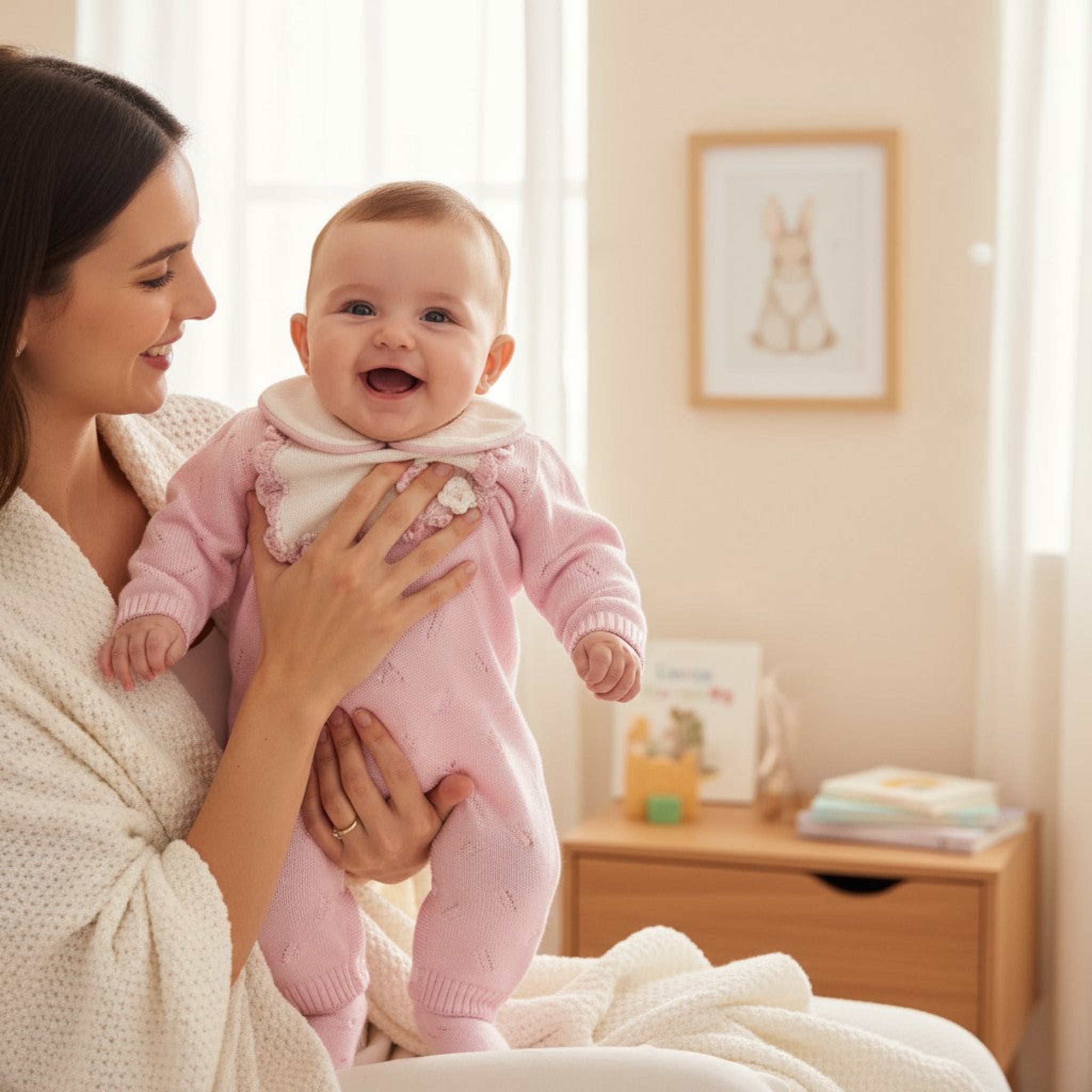 Tutina Neonata Rosa Flower 7781